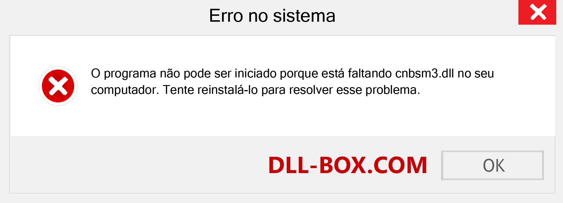 Arquivo cnbsm3.dll ausente ?. Download para Windows 7, 8, 10 - Correção de erro ausente cnbsm3 dll no Windows, fotos, imagens